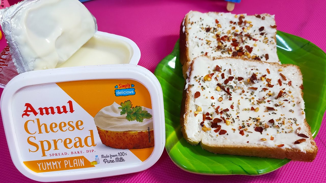 Amul Cheese Spread Yummy Plain Amul Cheese Spread Review YouTube