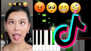 Cute Emoji Song Tiktok Challenge F.physical - La Banda Piano Tutorial