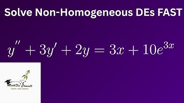 Superposition Principle & Undetermined Coefficients | Solve Non-Homogeneous Differential Equations