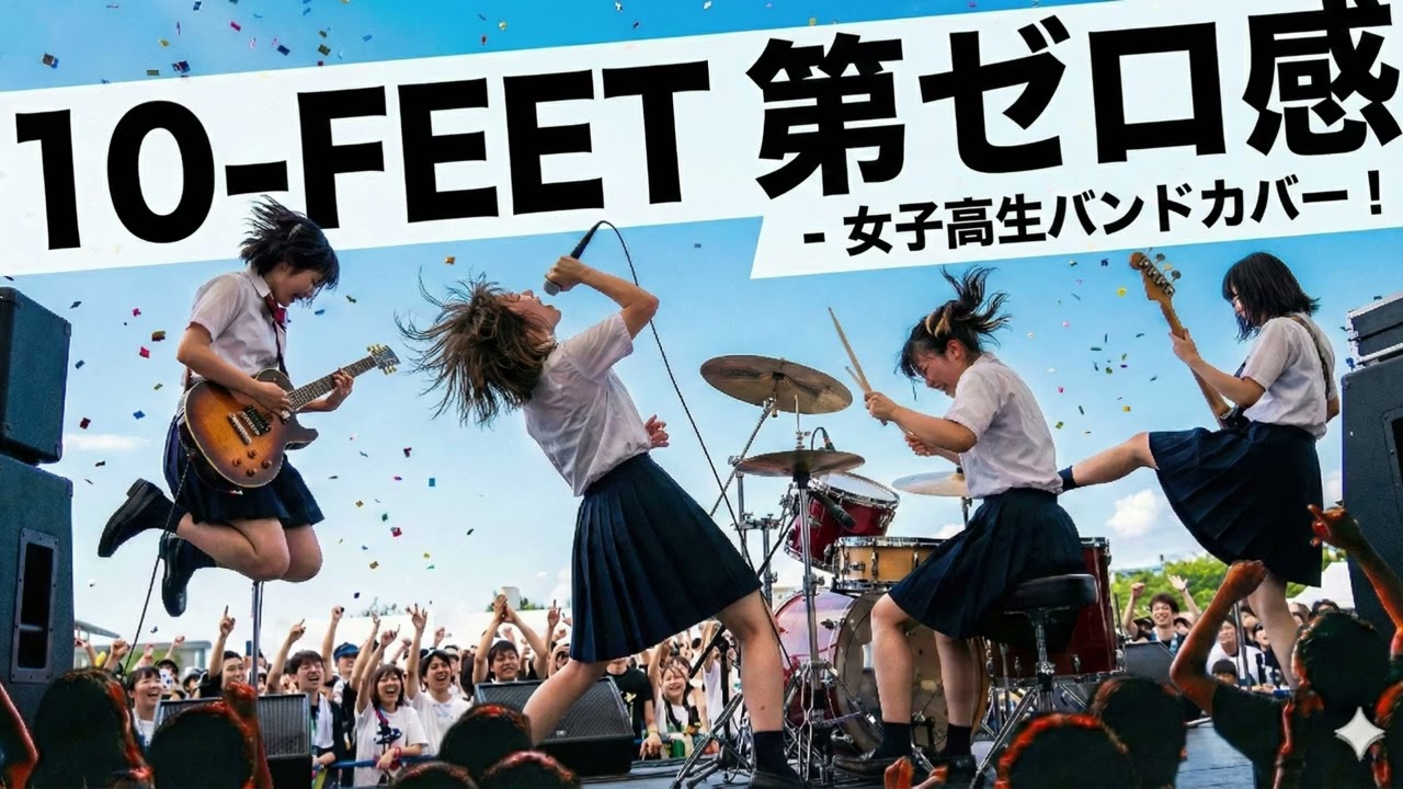 10-FEET　第ゼロ感｜Japanese Girls AI Rock Band｜邦楽カバー