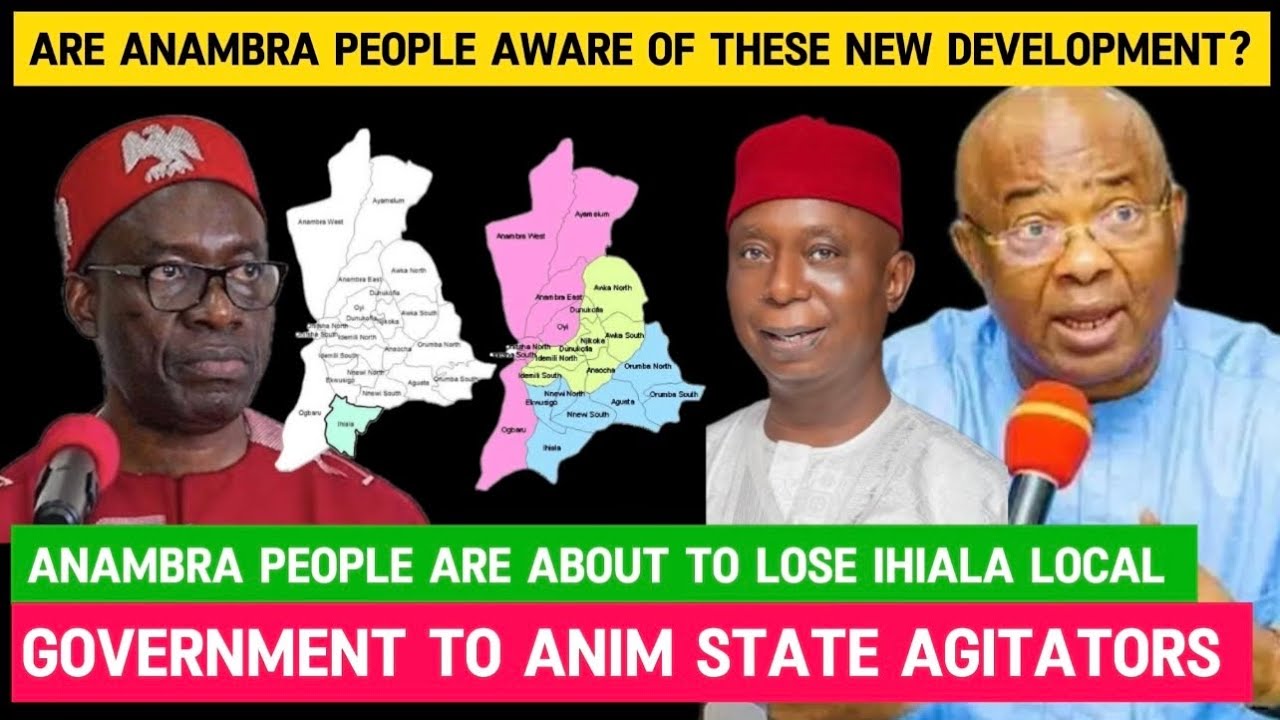 Anambra people should not sit by and watch their land taken to form Anim state.