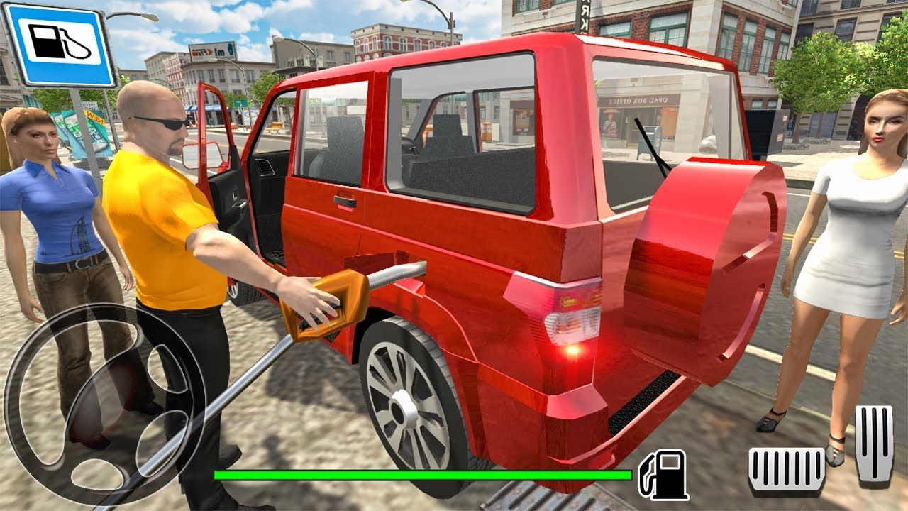 Offroad UAZ Patriot Red Jeep Driving Simulator - Android Gameplay