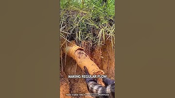 Imagine opening a long-unused irrigation pipe: #pipe #water #irrigation