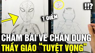 Chấm điểm 'BÀI THI VẼ' chân dung, thầy giáo 'TUYỆT VỌNG' vì học sinh 'ĂN RỒI BÁO' | Tin Nhanh 3 Phút