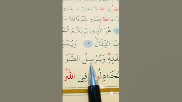 سورة الرعد الأية 12 إلى 13 القارئ سعد الغامدي