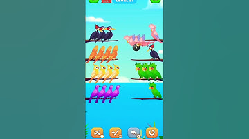 challenge bird sort colour game level 51 #viral #trending #shorts #music