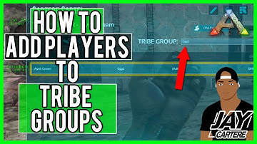 How To Add Players To Tribe Groups - Tribe Group Organisation - ARK Survival Evolved PS4 Tutorial