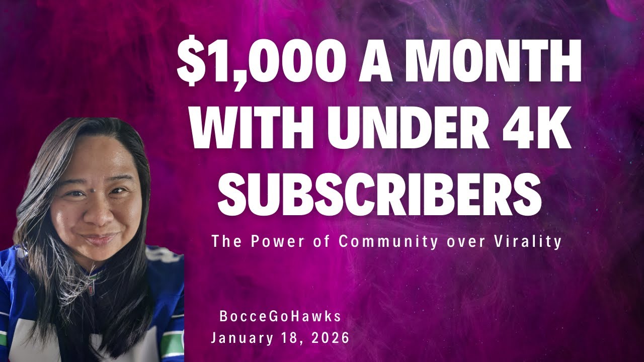 $1,000 a Month with Under 4k Subscribers