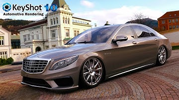 KeyShot Realistic Car Rendering   Sedan Mercedes S63 Amg