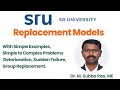 8. Replacement Models in Operations Research | Deterioration, Sudden Failure, Group Replacement