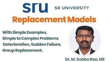 8. Replacement Models in Operations Research | Deterioration, Sudden Failure, Group Replacement
