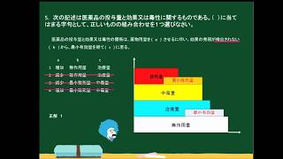 【動画講義】速報!H29登録販売者試験問題解説（問5）-奈良県