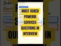 Most Asked Power BI Service Interview Questions 🔥 #interview #dataanlysis #powerbi #viral