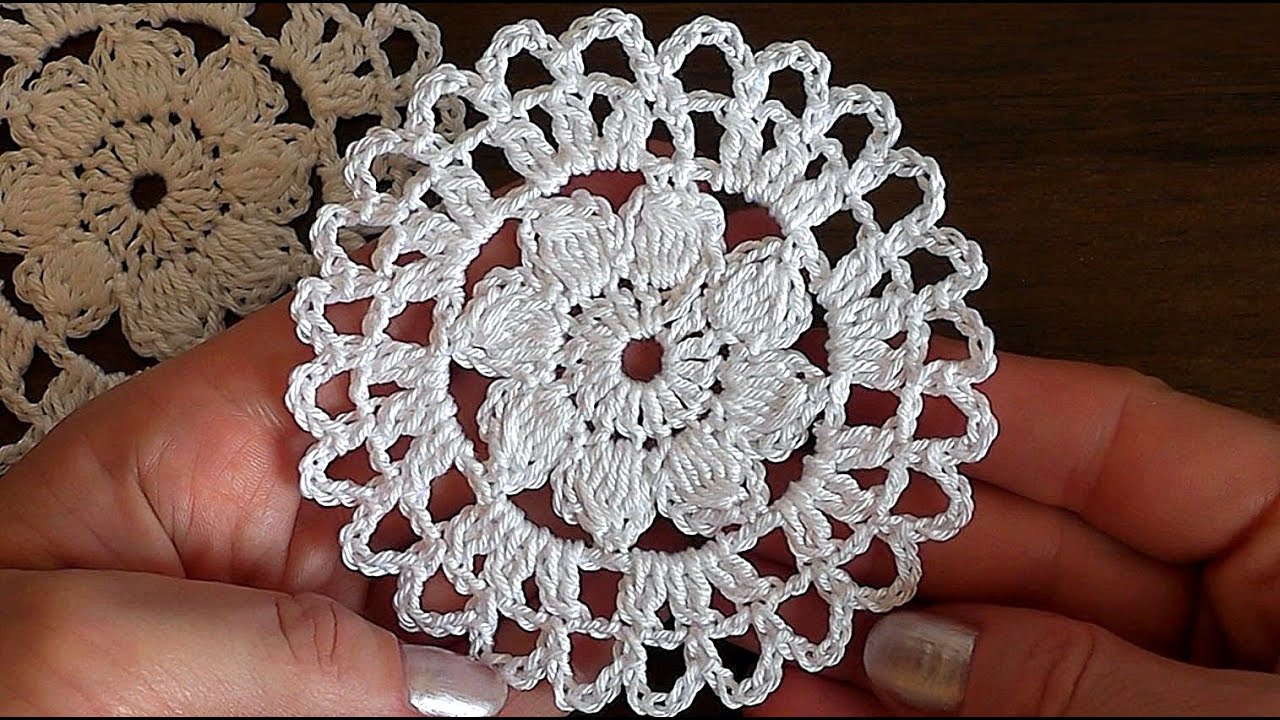  Crochet motif 6 Flower Tutorial YouTube 