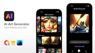 AI Art Generator - SwiftUI Source Code | Turn Words into Art - Similar apps are making $20k a month