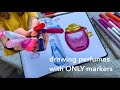 Drawing perfumes but I can ONLY use markers