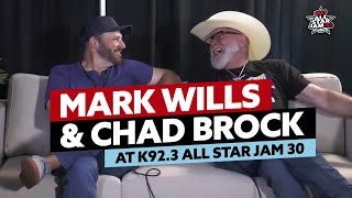 Mark Wills & Chad Brock look back on their history with the All Star Jam and each other