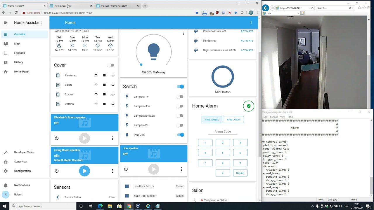 Alarma Home Assistant con panel de control usando Xiaomi Gateway V2 -  YouTube