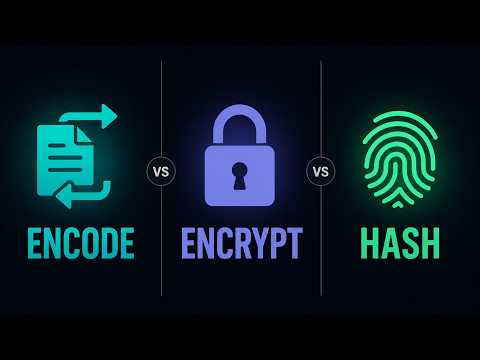 Encoding vs Encryption vs Hashing Explained for Beginners