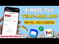 Temp Mail App Making App With Mobile | Create App UI with AI | Full Tutorial 2026 |