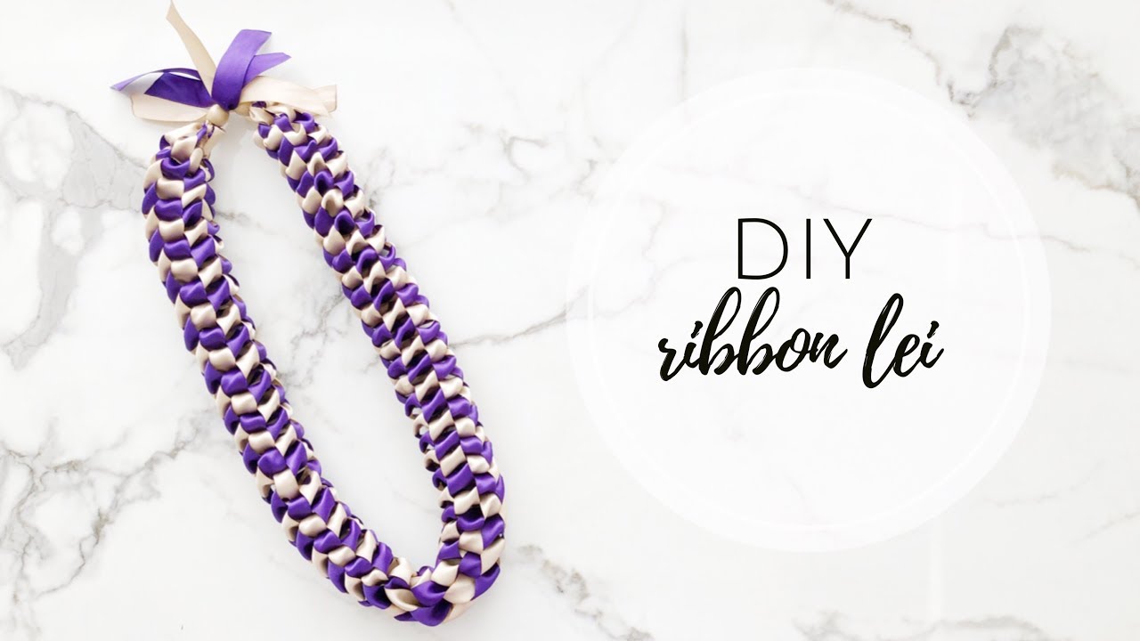 Diy Ribbon Lei Graduation Lei Youtube - diy ribbon lei graduation lei