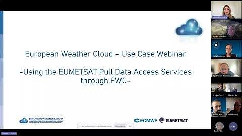 Using the European Weather Cloud to download data from the EUMETSAT Data Access Services