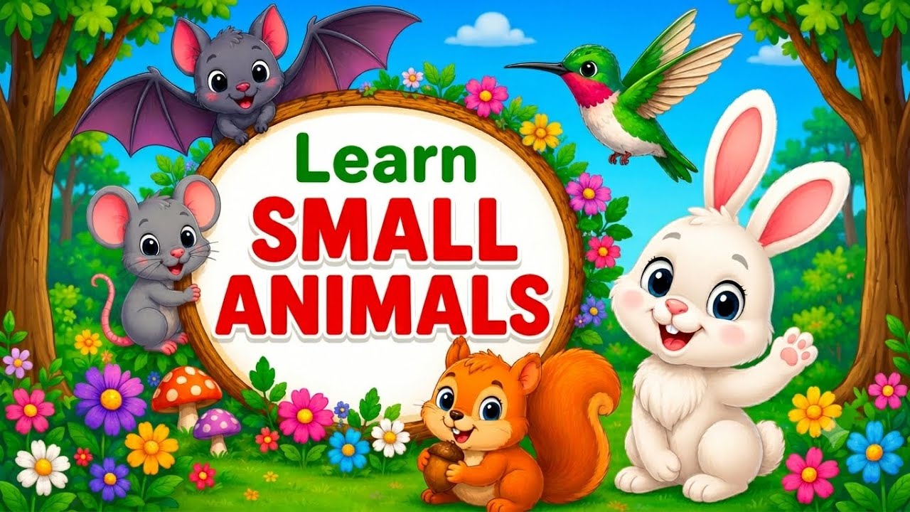 Educational Small Animal Lesson for Toddlers & Preschoolers | Kids Learning Video 