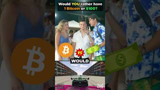 1 bitcoin or $100? (couple fight!)
