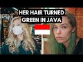 Her HAIR turned GREEN in INDONESIA 😭 | ACCIDENT in JAVA | #Vlog 118