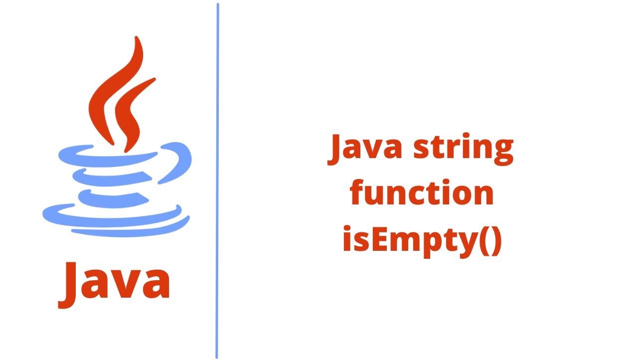 ()Java string function isEmpty - YouTube