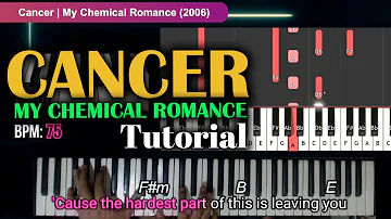 Cancer | My Chemical Romance | How to Play with Lyrics and Chords Tutorial