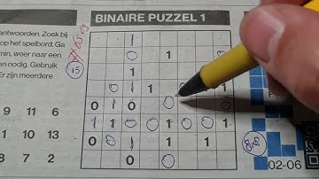 (#6529) Friday. Binary01 Sudoku puzzle. Bonus Extra edition. 06-02-2023 Extra part 3 of 4