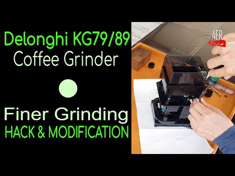 Delonghi KG79 - KG89 FINER GRINDING Espresso Hack I How to Modify Coffee Grinder