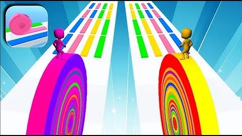 LAYERS ROLL ⭕🌈⭕ NOOB vs PRO vs HACKER in Android IOS, Pro MAX MobileGame Game Gameplay Update Relax