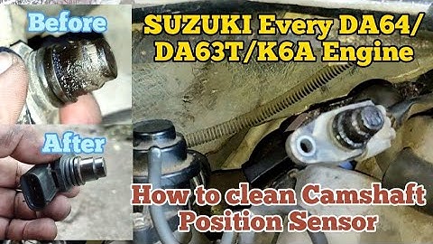 SUZUKI Every DA64/DA63T/DA62/DA62T/DG64/DG63T/K6A Engine | How to clean Camshaft Position Sensor