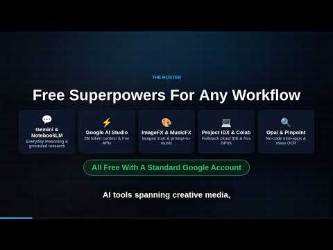10 Free Google AI Tools You Didn't Know Existed (Full Guide & Demos)
