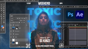 Event Motion Flyer in After Effects en Photoshop #aftereffects #photoshop #flyers