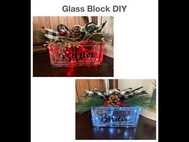 How to make a decorative glass block 