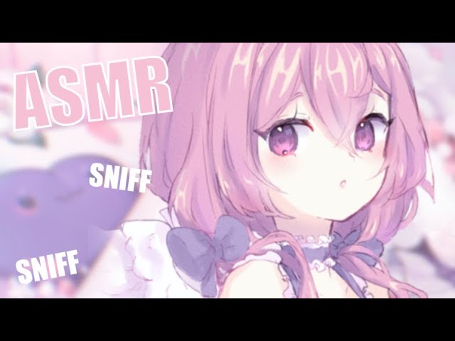 【ASMR】Ear Sniffing & Gentle Blowing To Calm You Down ~ ♡ Soft Breathing + Smooches
