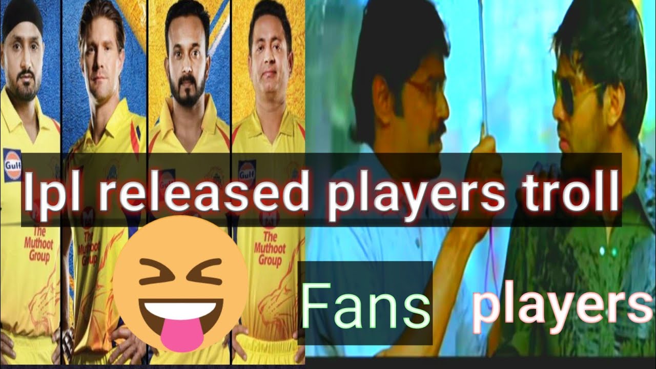 IPL franchise released players 2021 troll | Ipl trolls | Csk released players troll