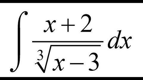 Integral of (x+2)/∛(x−3) 🧠 | Integration Using U-Substitution | Calculus Explained Step-by-Step