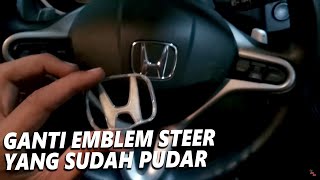 Honda Jazz RS GE8 Facelift Ganti Emblem Stir Honda yang sudah Memudar