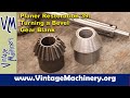 Metal Planer Restoration 39: Making a Bevel Gear Blank on the Metal Lathe