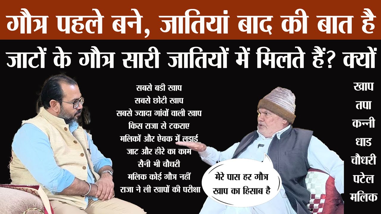 जाति, गौत्र, खाप का इतिहास (History of caste, gotra, khap of Haryana)
