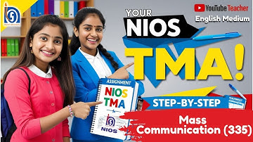 Mass Communication TMA 335 🎙️ NIOS Class 12 Solved | English Medium October 2025 Answers! #trending