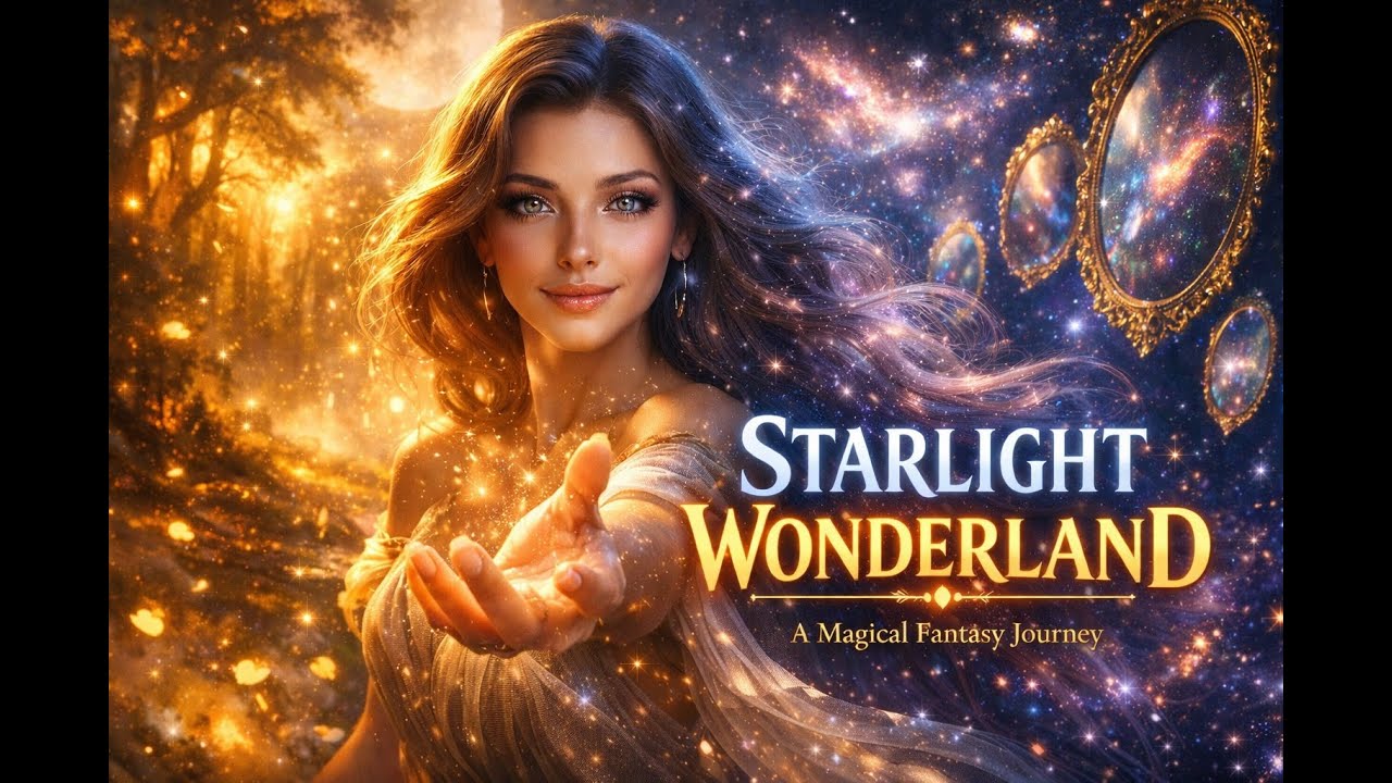 STARLIGHT WONDERLAND 🌙 Breathtaking Fantasy Song| Magical Celestial Journey in 4K