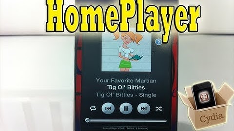 HomePlayer (Cydia Tweak) - Music Player From Your Homescreen