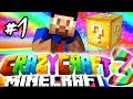 Minecraft Mods: CRAZY CRAFT #1 'LUCKY BLOCK!' with Vikkstar (Crazy Craft 3.0 SMP)