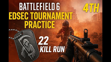 Battlefield 6 REDSEC Practice 22 Kills + Grim Reaper Dog Tag Raw Esports Gameplay
