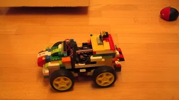 Robot car build of LEGO® bricks - Raspberry Pi controlled